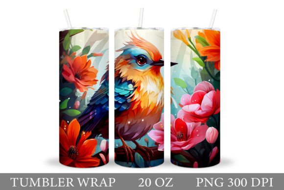 Download Cute Bird Tumbler Sublimation - Premium Resources