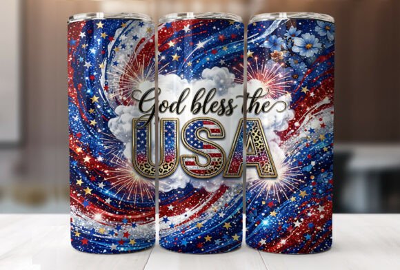 Download God Bless the USA 20oz Tumbler Wrap PNG - 20oz tumbler wrap Collection