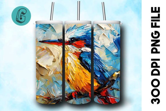 Download Oil Paint Cute Bird Tumbler Wrap 33 - Premium Resources