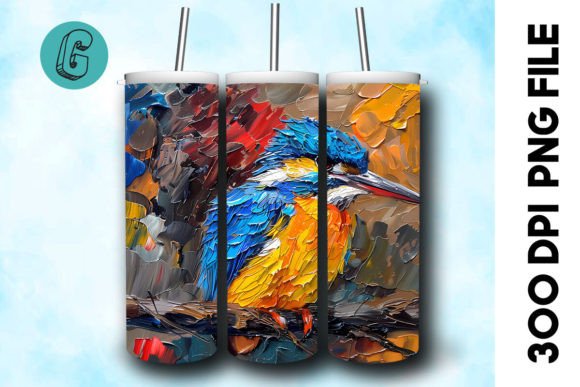 Download Oil Paint Cute Bird Tumbler Wrap 40 - Cute bird tumbler Collection