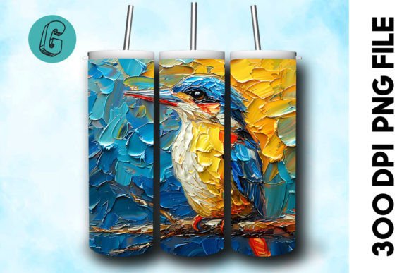 Download Oil Paint Cute Bird Tumbler Wrap 31 - Cute bird tumbler Collection