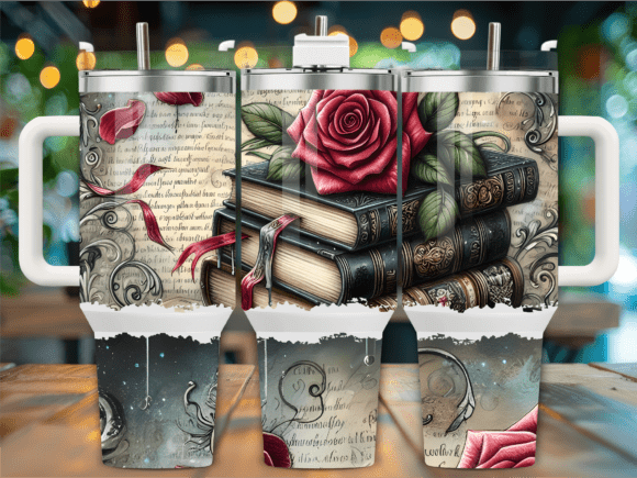 Download Dark Academia Books 40oz Tumbler Wrap - 40oz Collection