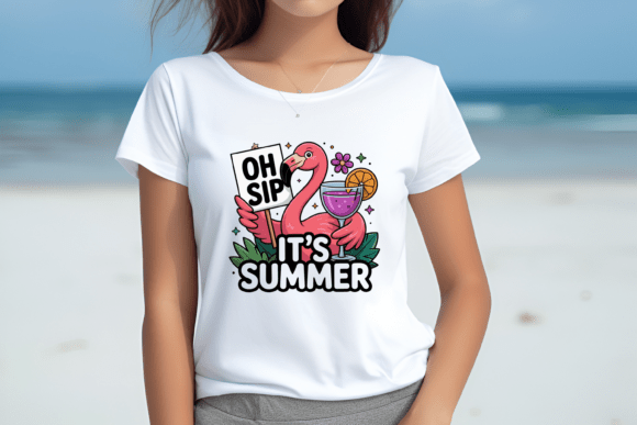 Download Oh Sip It's Summer Flamingo Design - Summer flamingo design Collection