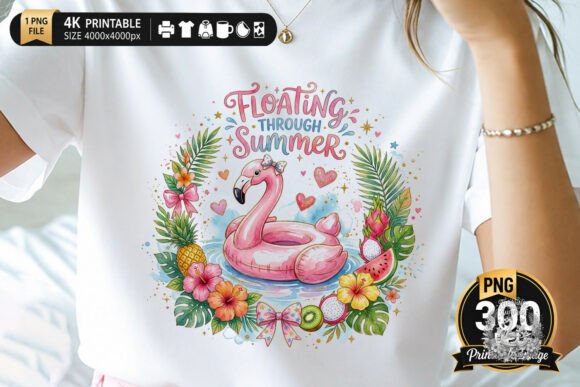 Download Floating Through Summer Flamingo Design - Summer flamingo design Collection