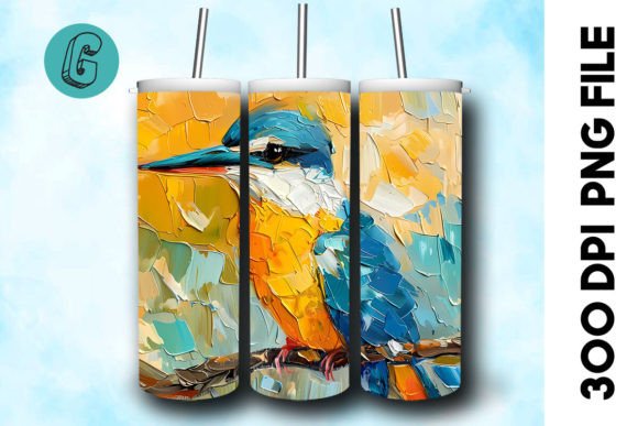 Download Oil Paint Cute Bird Tumbler Wrap 23 - Cute bird tumbler Collection
