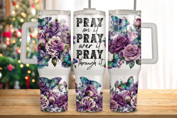 Download Pray on It Floral 40oz Quencher Tumbler - 40oz Collection